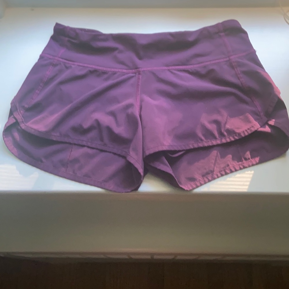 Purple lulu lemon shorts